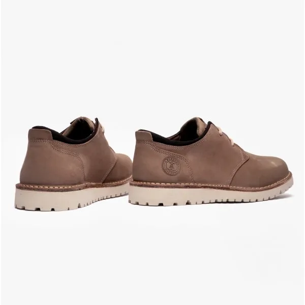 ACER Mens Leather Derby Shoes Buff
