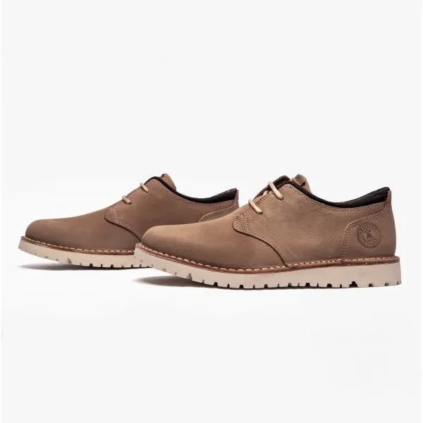 ACER Mens Leather Derby Shoes Buff