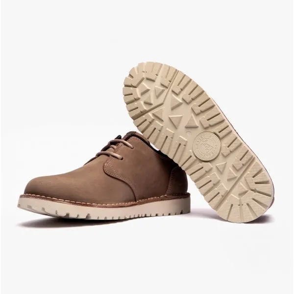 ACER Mens Leather Derby Shoes Buff