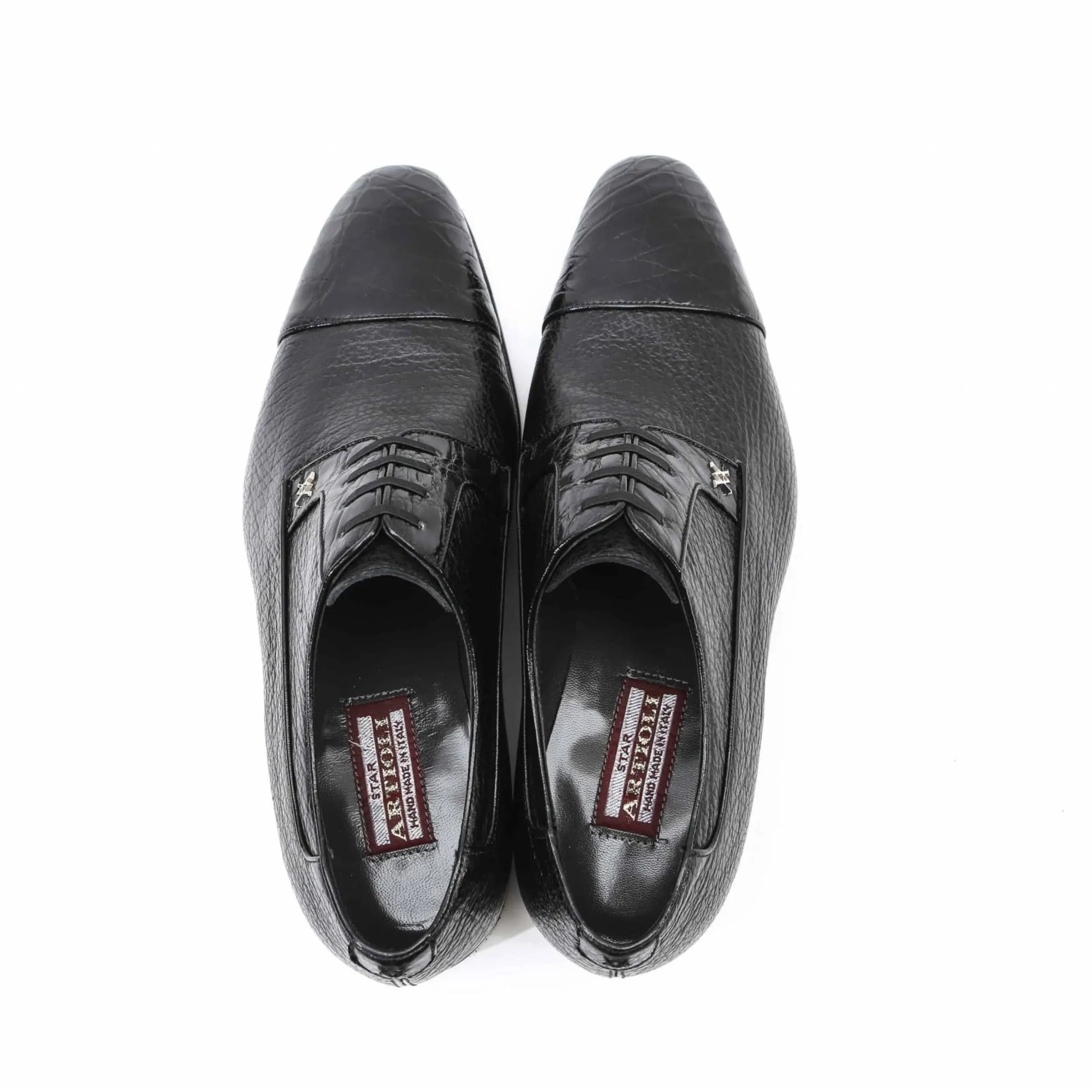Artioli Fulvio Men's Shoes Exotic Crocodile / Shark Derby (ART1080)