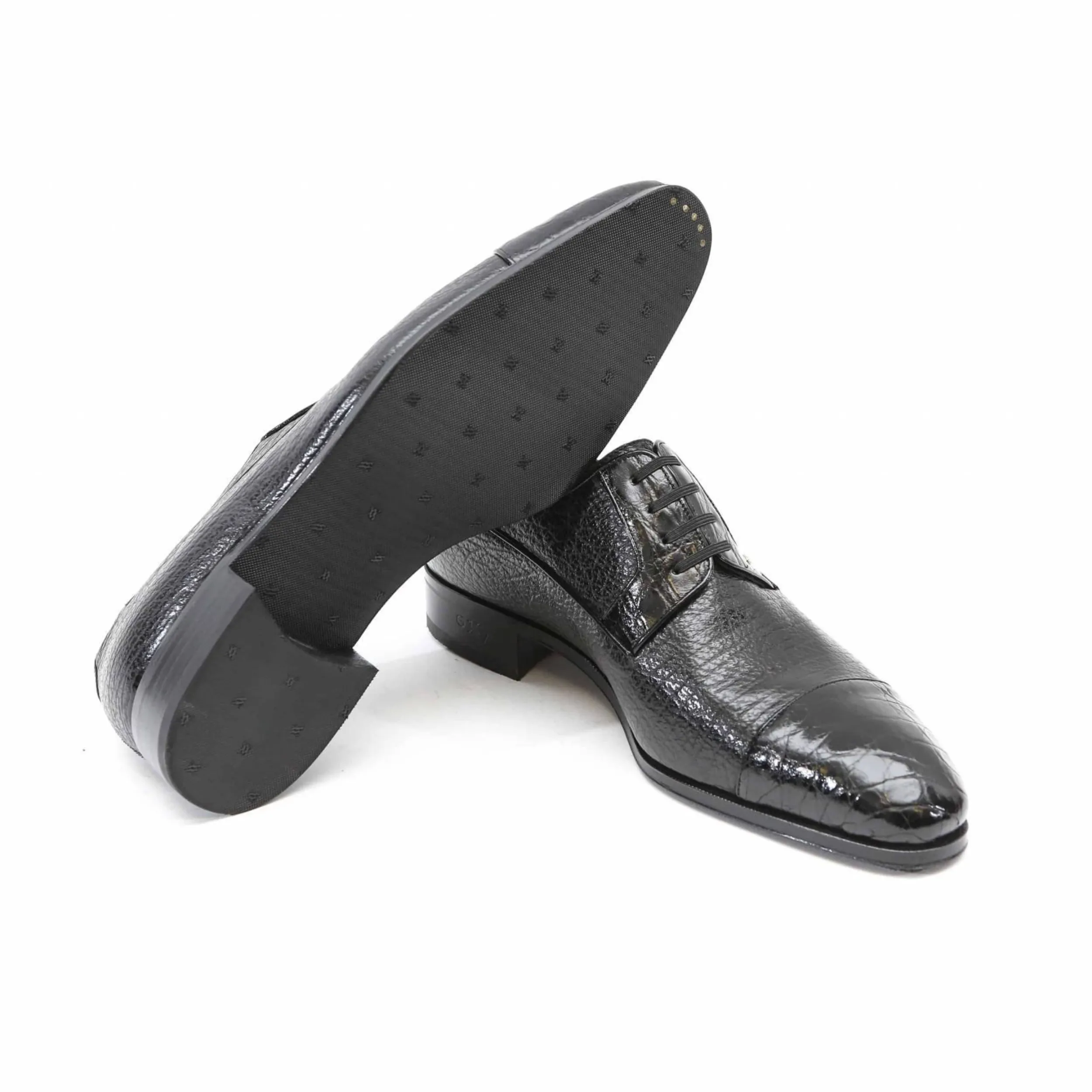 Artioli Fulvio Men's Shoes Exotic Crocodile / Shark Derby (ART1080)
