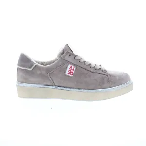 A.S. 98 Flanch Mens Gray Leather Lace Up Lifestyle Sneakers Shoes