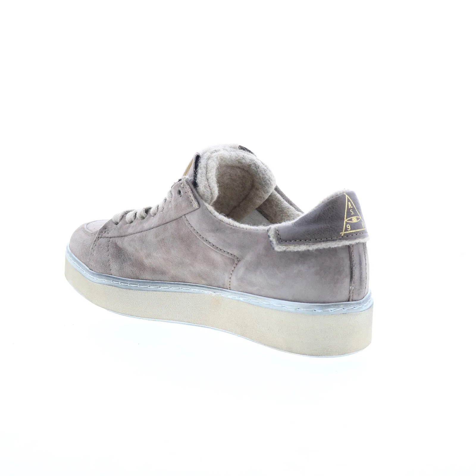 A.S. 98 Flanch Mens Gray Leather Lace Up Lifestyle Sneakers Shoes