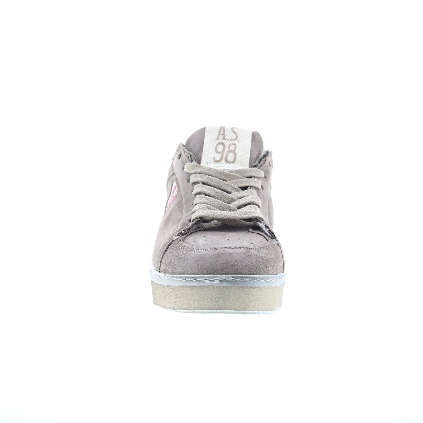 A.S. 98 Flanch Mens Gray Leather Lace Up Lifestyle Sneakers Shoes