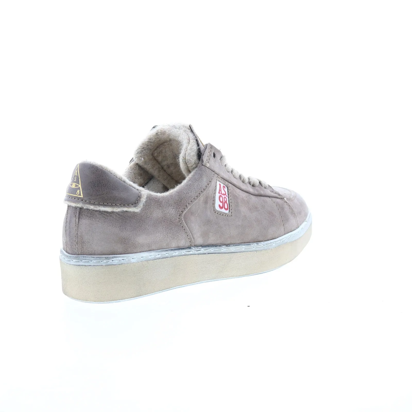 A.S. 98 Flanch Mens Gray Leather Lace Up Lifestyle Sneakers Shoes