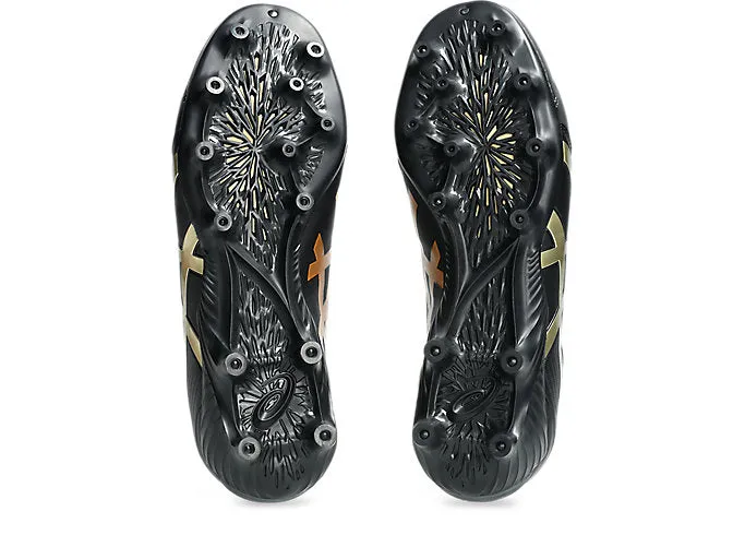 ASICS MEN'S LETHAL FLASH BLACK/GOLD FOOTBALL SHOES