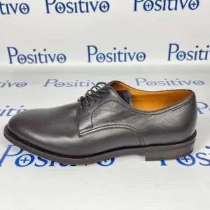 Bally Salfano Chocolate Leather Derby Shoes w/ Defect