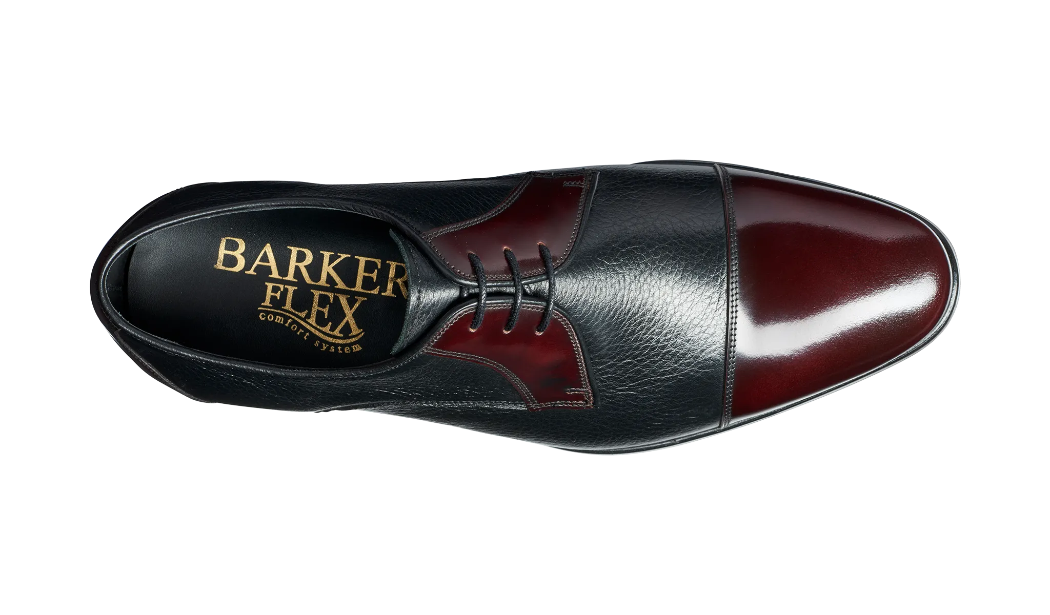 Barker - Fred, Black/Burgundy Hi-Shine