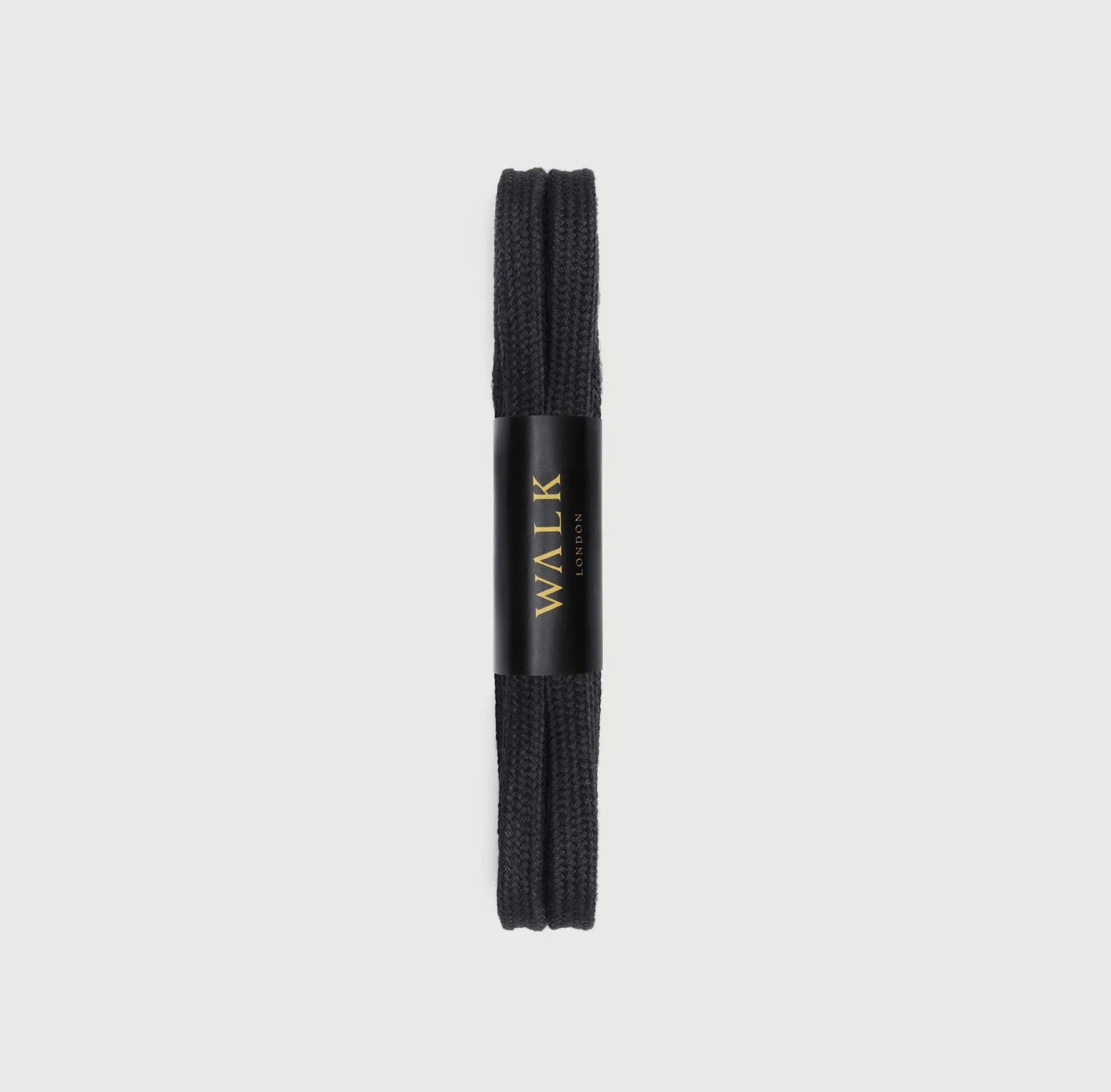 Black Flat Waxed Lace - 85cm