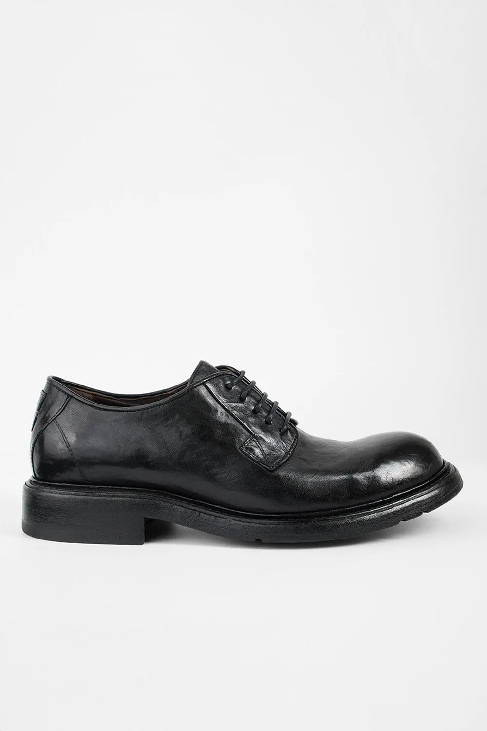BOLTON limo-black derby shoes.