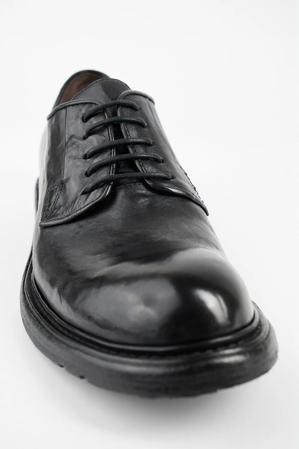 BOLTON limo-black derby shoes.