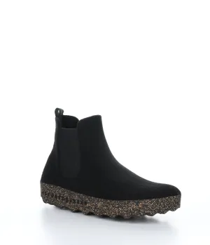 CAIA090ASPM Black Round Toe Boots