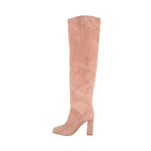 Charles By Charles David Tommi Overtheknee High Boots Fabric Pink Colour For Women