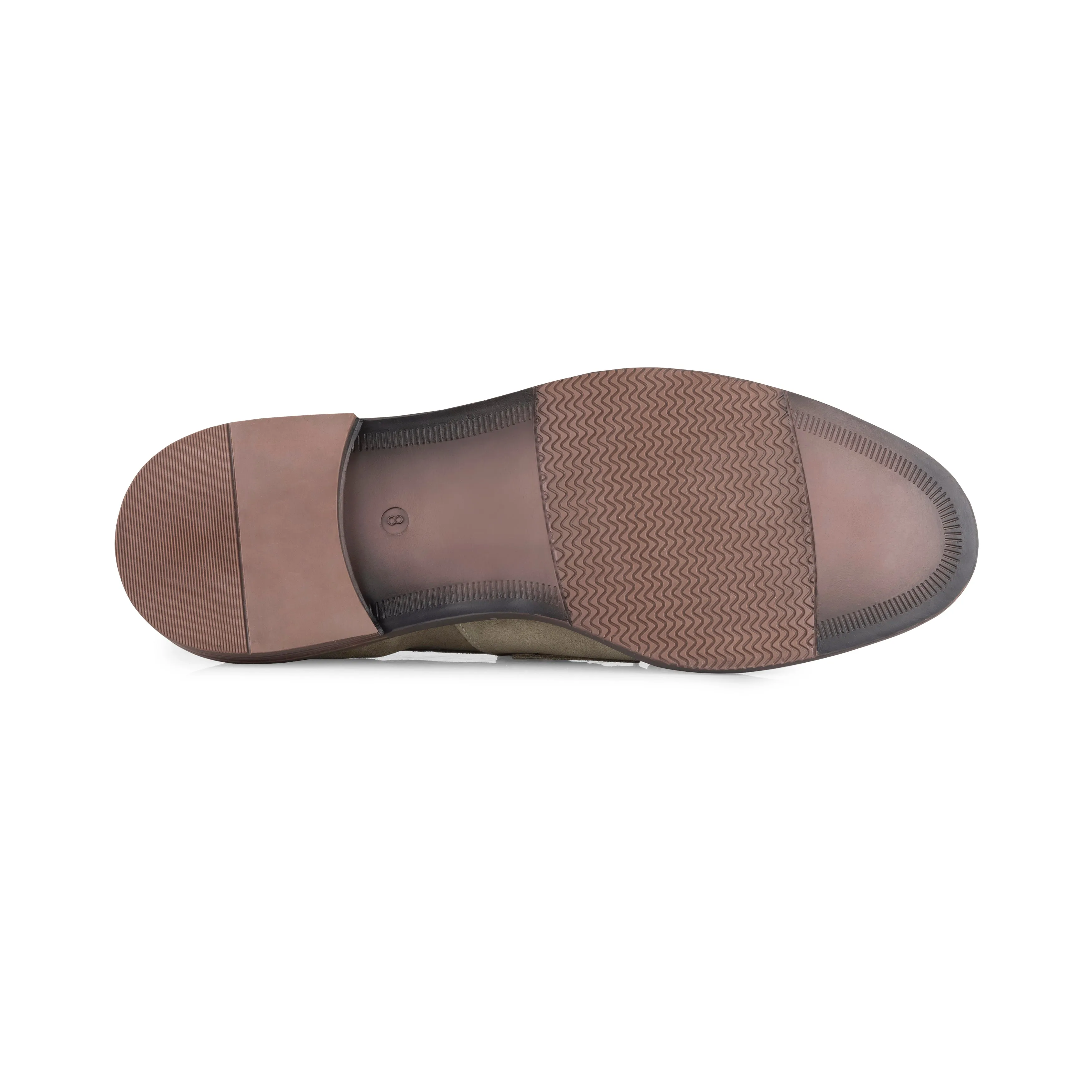Charleston Suede Leather Tassel Loafer - Sand