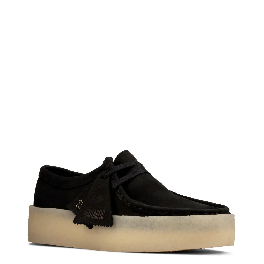 Clarks Women's Wallabee Cup in Black Nubuck