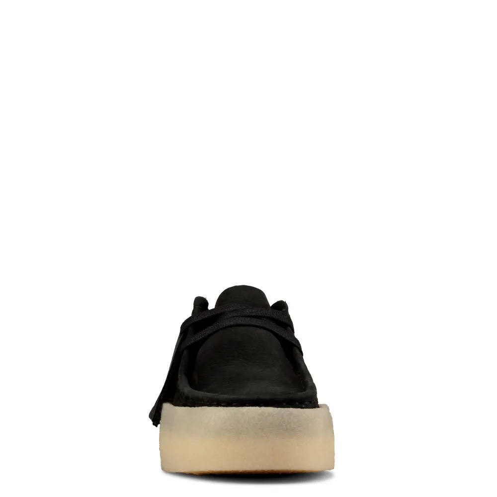 Clarks Women's Wallabee Cup in Black Nubuck