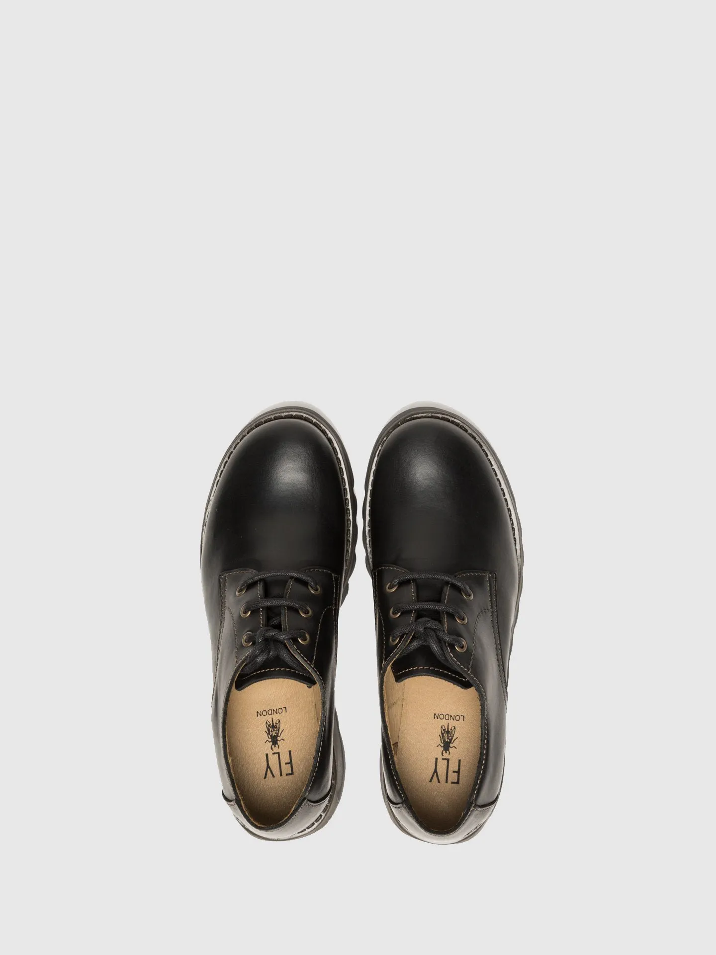 Coal Black Derby Shoes
