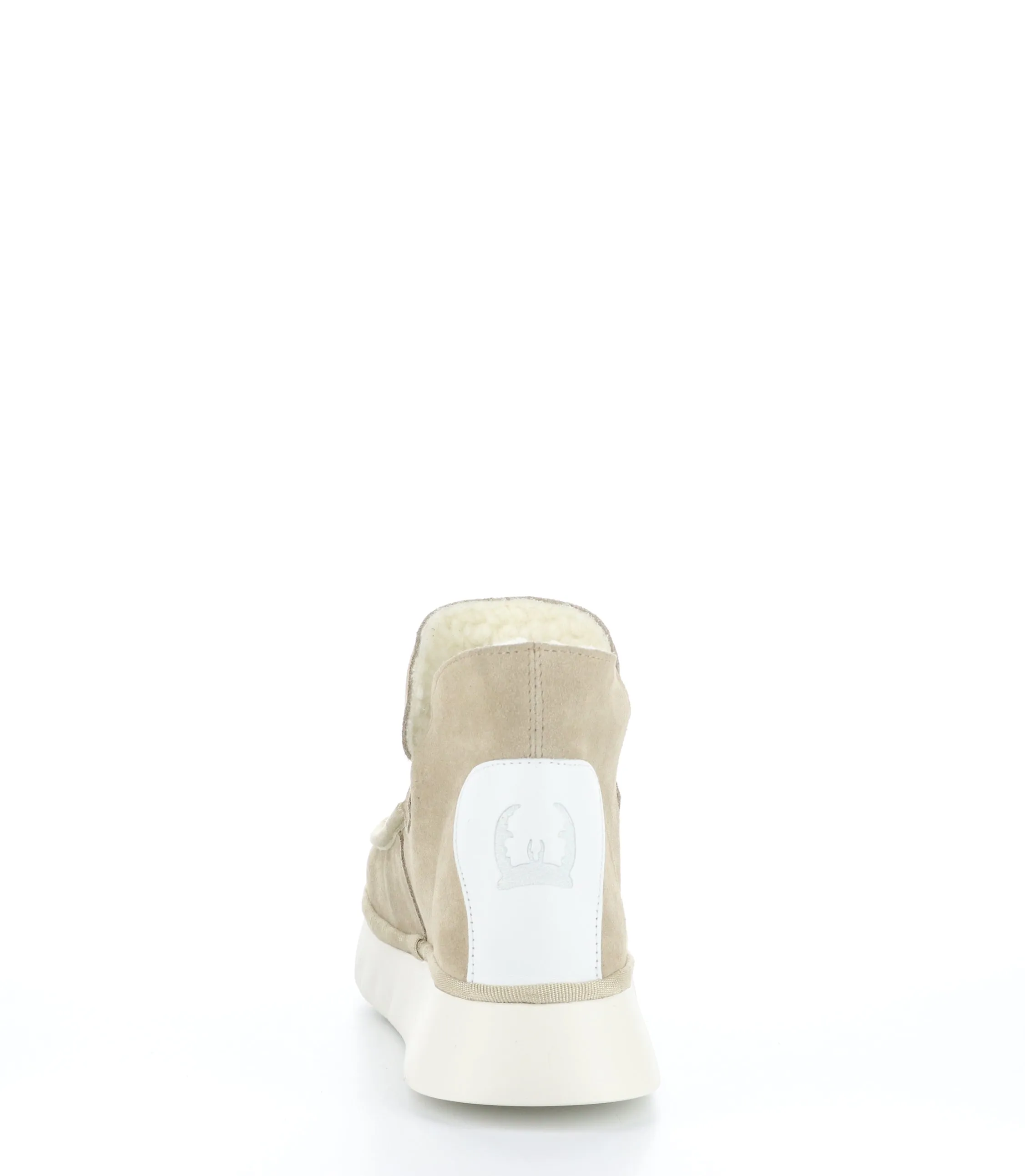 COZE348FLY Creme Round Toe Ankle Boots|COZE348FLY Bottines �� Bout Rond in Blanc
