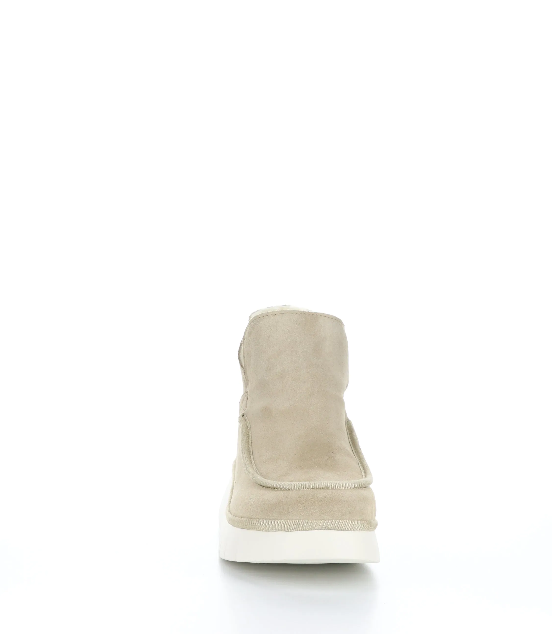 COZE348FLY Creme Round Toe Ankle Boots|COZE348FLY Bottines �� Bout Rond in Blanc