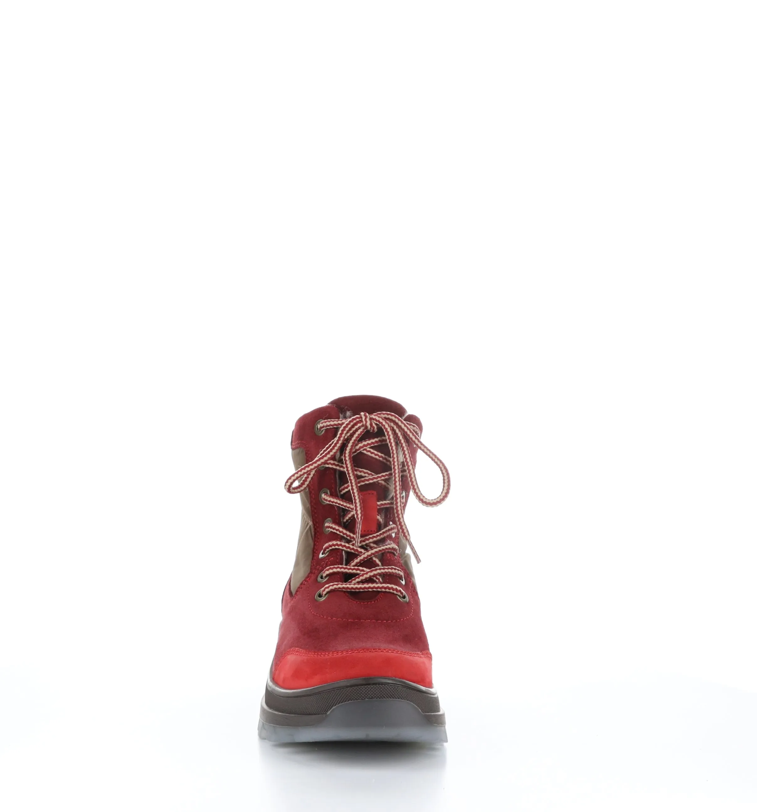 DACKS Red/Sangria/Tan Round Toe Ankle Boots|DACKS Bottines �� Bout Rond in Rouge