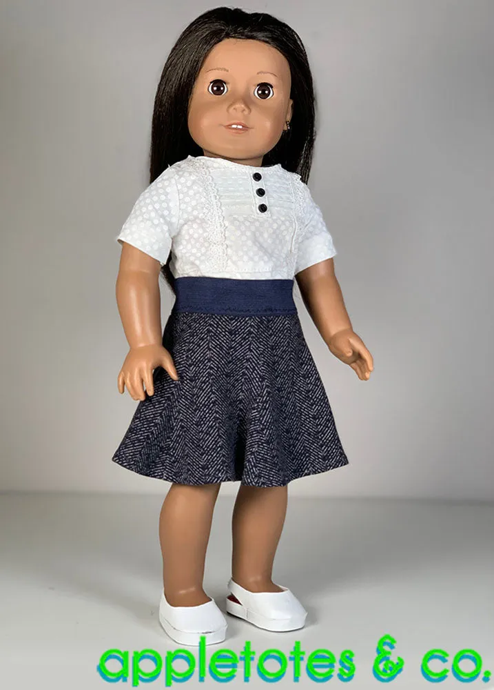 Erin Skirt 18 Inch Doll Sewing Pattern