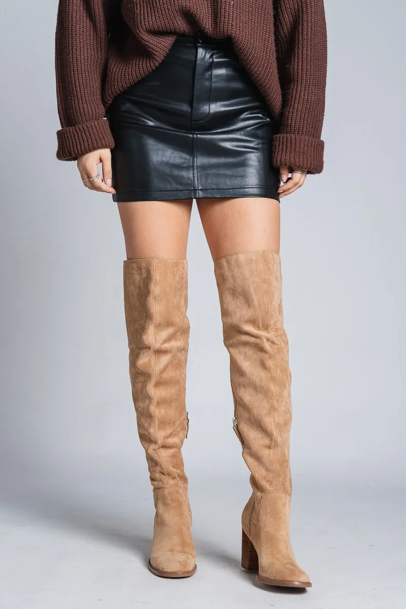 Fiona knee high boot apricot
