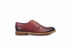 FOOT FEDERATION CITY DERBY WINGTIP MENS SHOE BURGUNDY