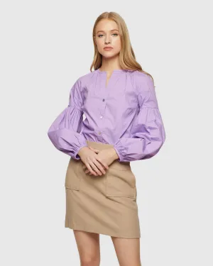 Harriet Gathered Sleeve Blouse