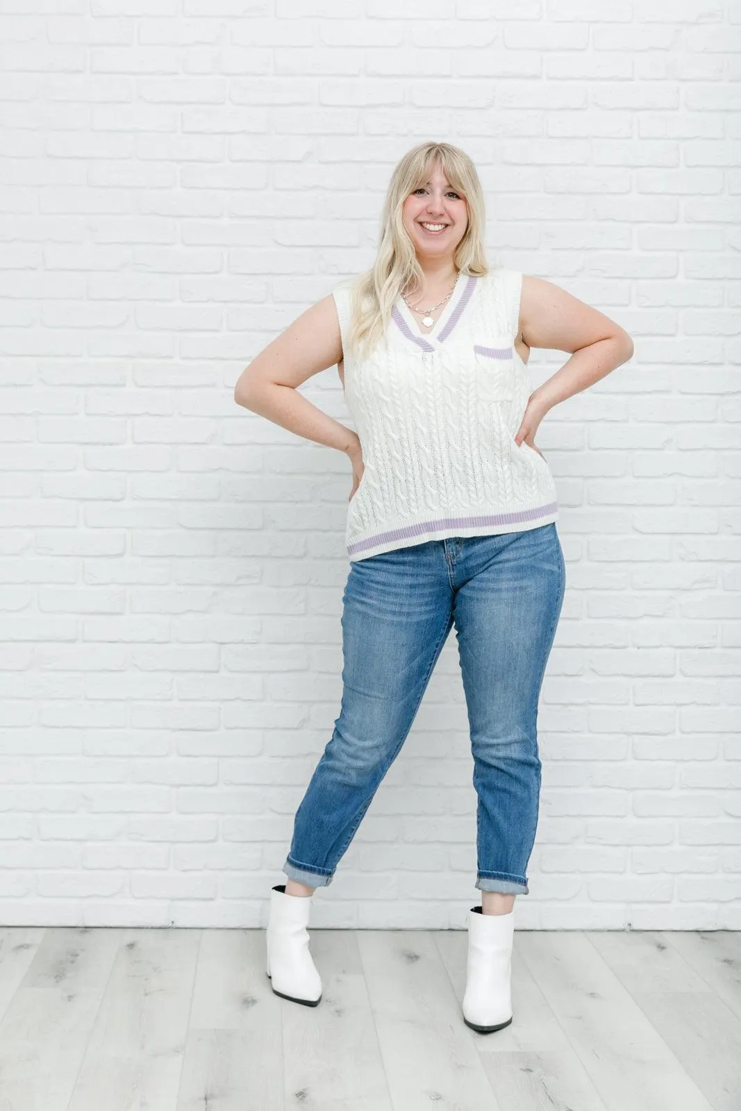 Hazel Blues® | Power Girl Sweater Vest