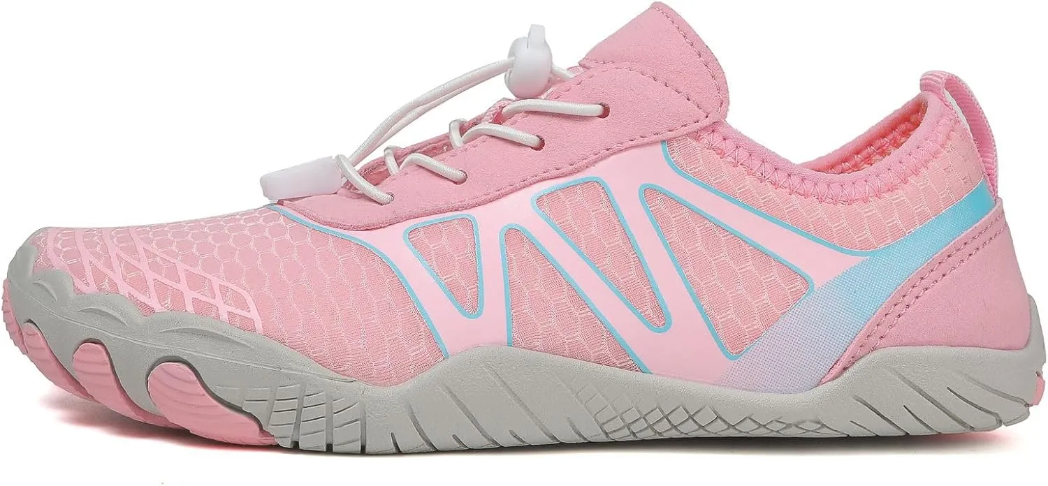 Hike Barefoot Shoes Women Wide Toe Box Healthy Hiking Water Shoes with Arch Support for Women Walking Wide Toe Box Non-Slip Outdoor Sports Zero Drop Shoe Walking Outdoor Breathable Footwear