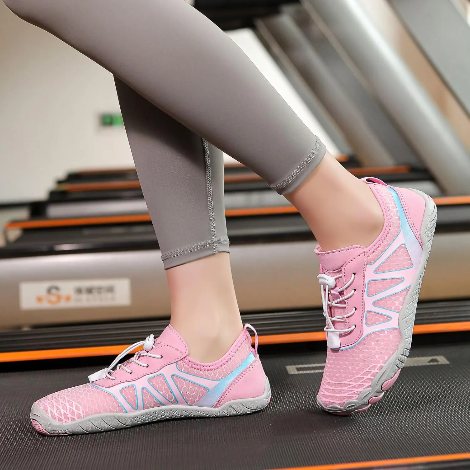 Hike Barefoot Shoes Women Wide Toe Box Healthy Hiking Water Shoes with Arch Support for Women Walking Wide Toe Box Non-Slip Outdoor Sports Zero Drop Shoe Walking Outdoor Breathable Footwear