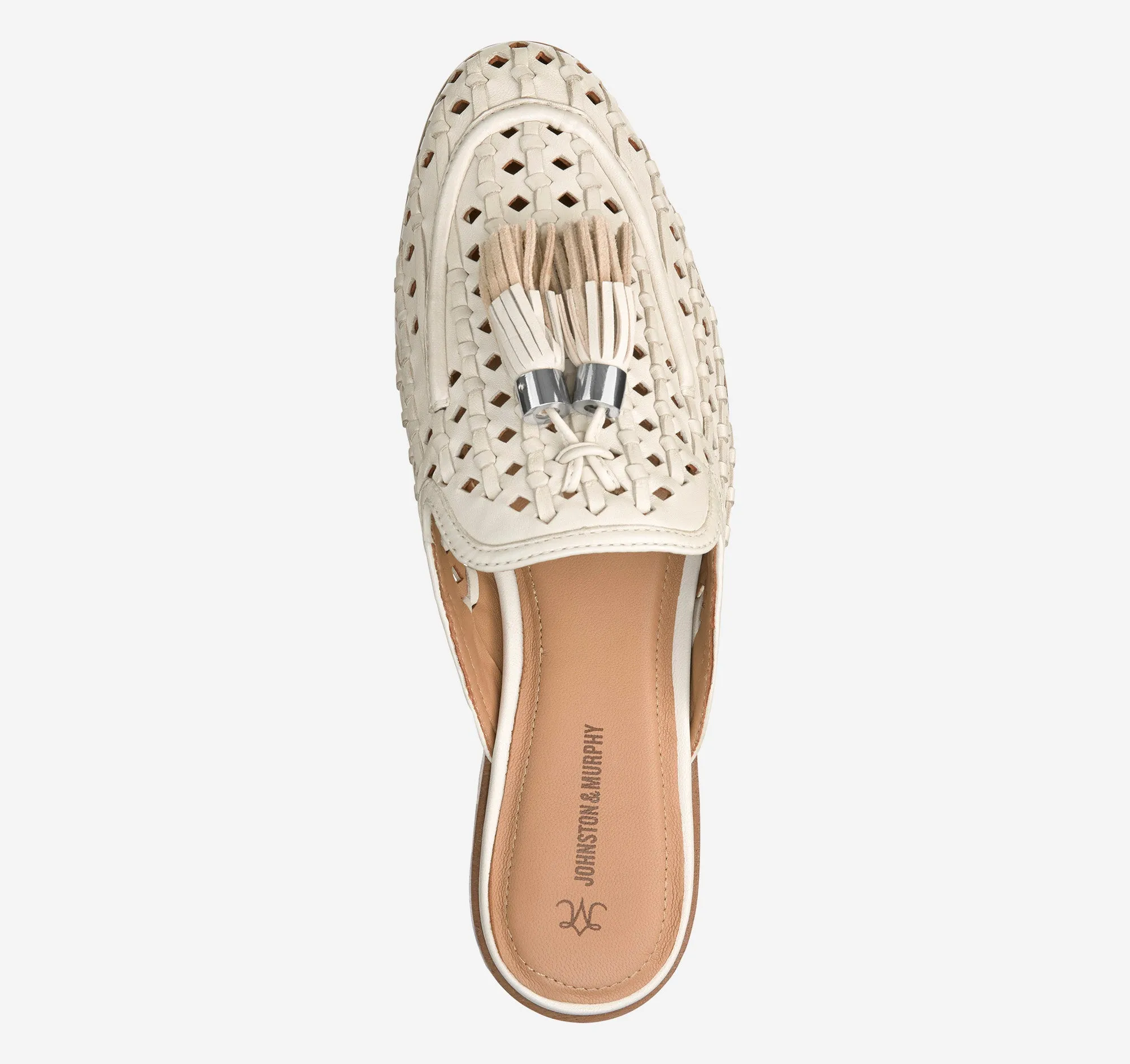 Johnston & Murphy Ali Woven Tassel Mule