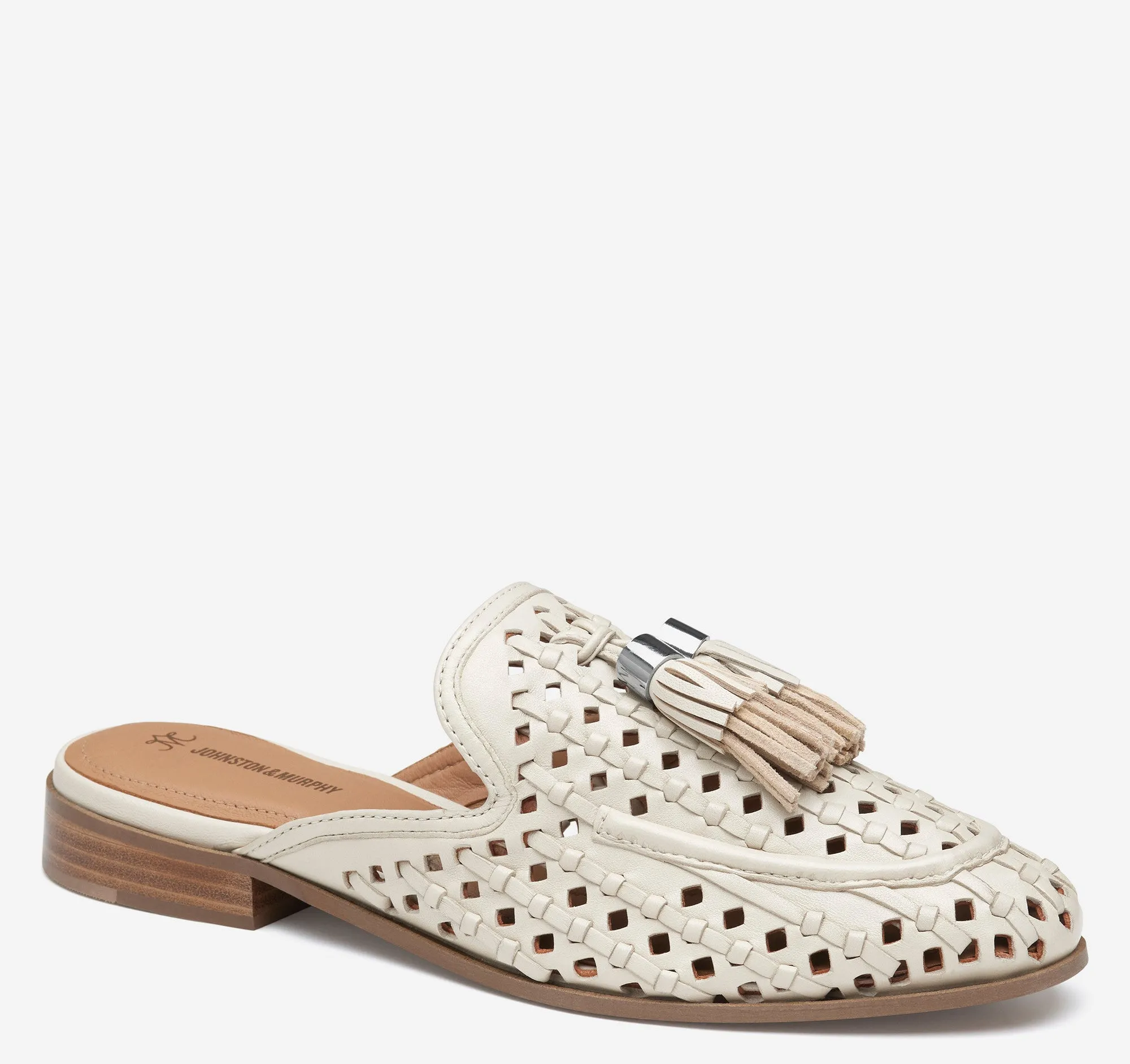 Johnston & Murphy Ali Woven Tassel Mule