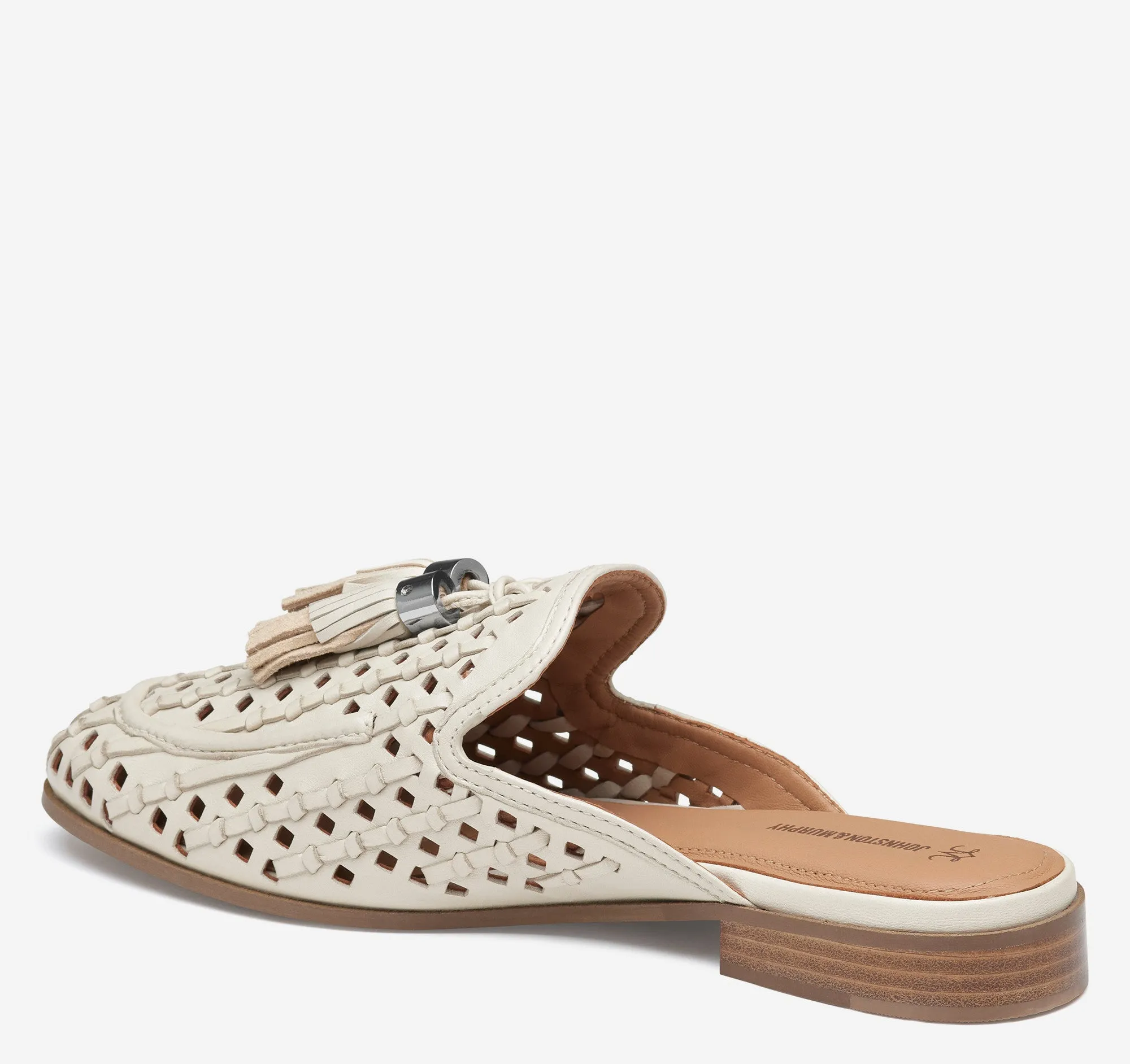 Johnston & Murphy Ali Woven Tassel Mule