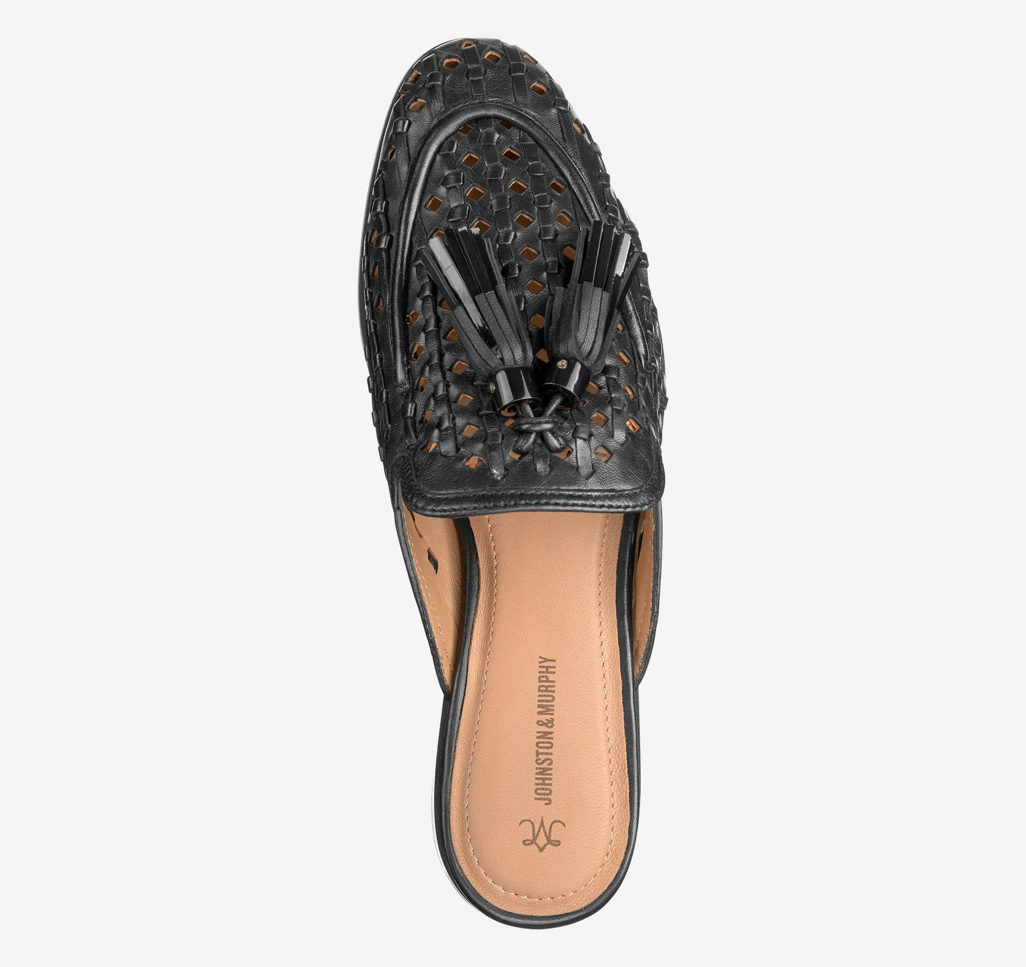 Johnston & Murphy Ali Woven Tassel Mule