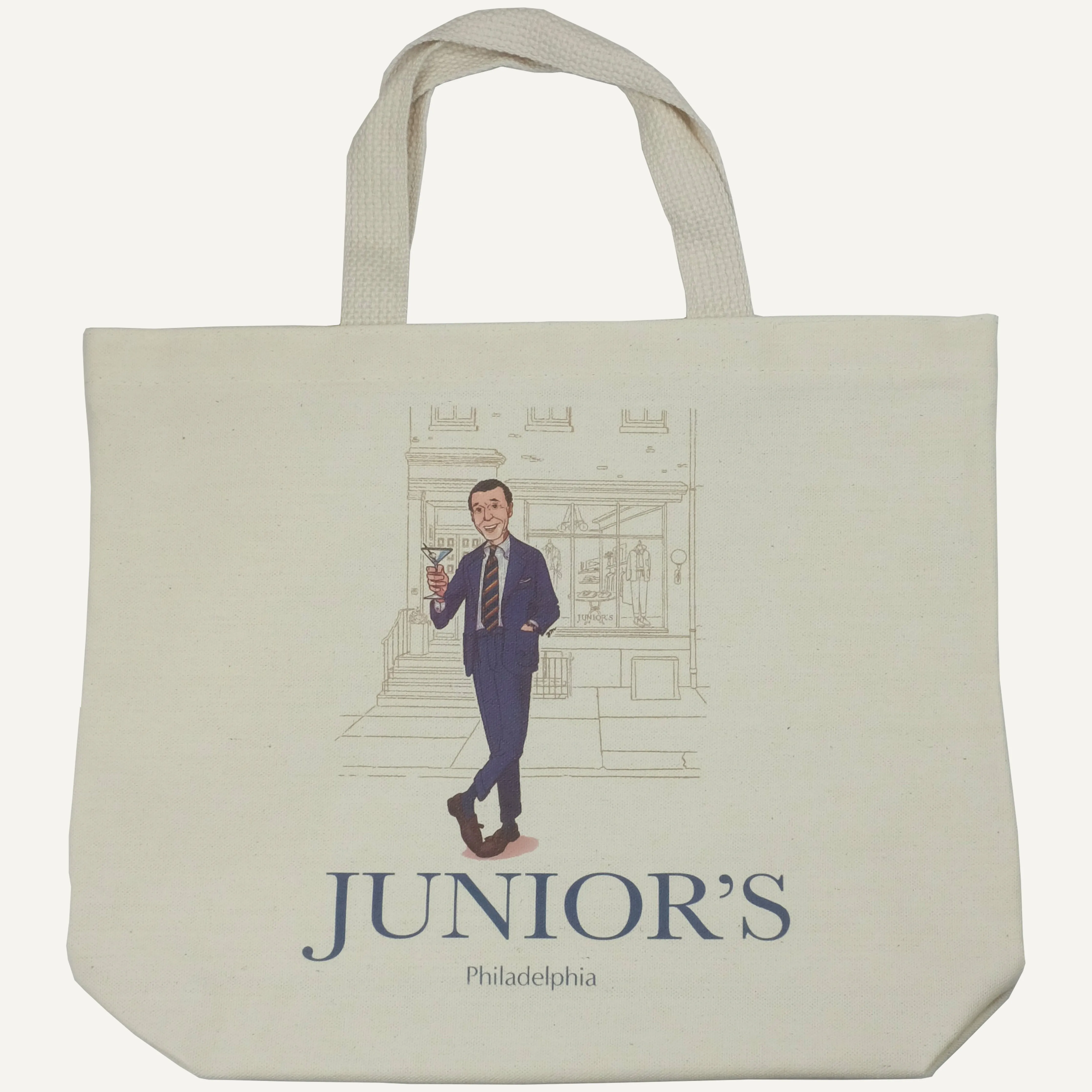 Junior at Junior's Cotton Canvas Tote Bag