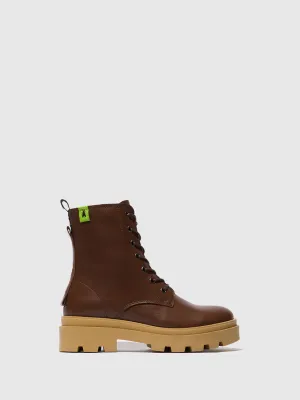 Lace-up Ankle Boots JACY881FLY NAUSICA CHOCOLATE