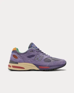 MADE in UK 991v2 Purple Heart / Mulled Grape / Nautical Blue Low Top Sneakers