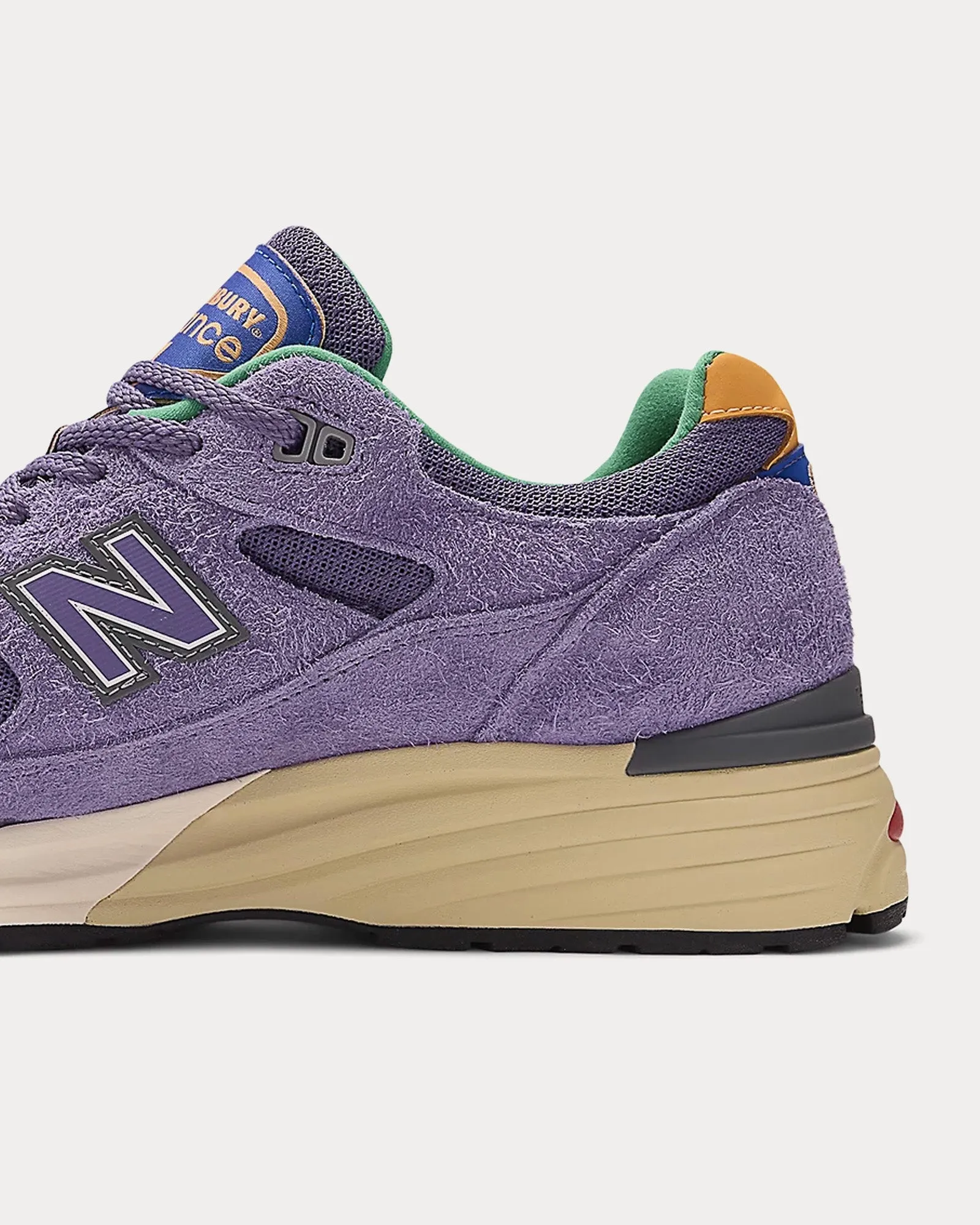 MADE in UK 991v2 Purple Heart / Mulled Grape / Nautical Blue Low Top Sneakers