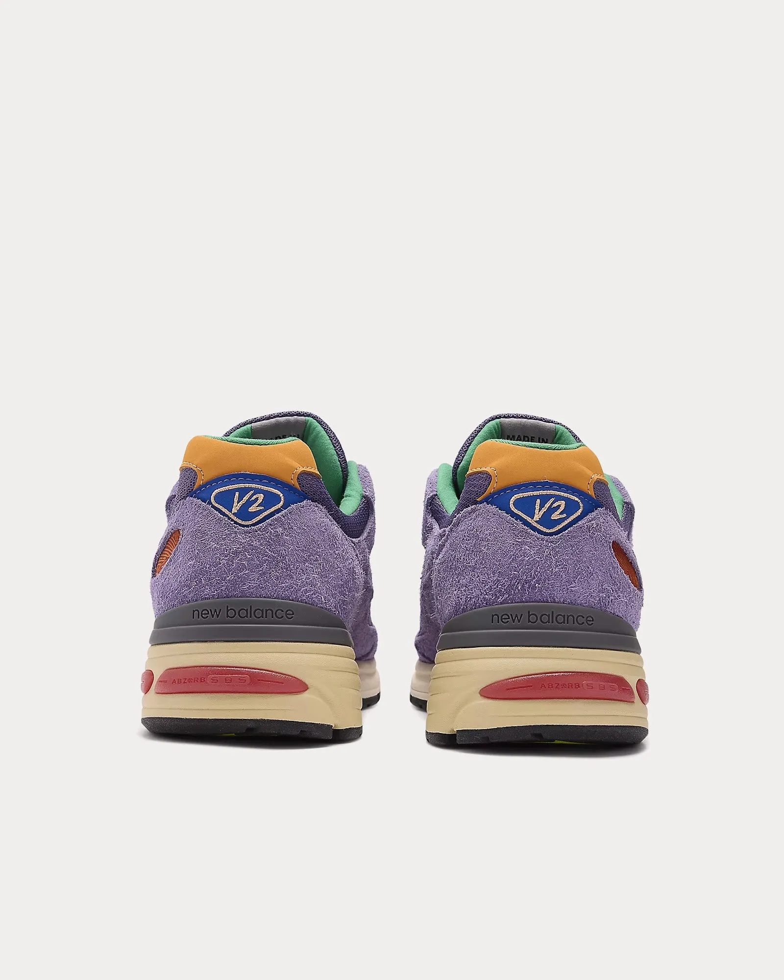 MADE in UK 991v2 Purple Heart / Mulled Grape / Nautical Blue Low Top Sneakers