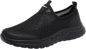 Men's Lightweight Non Slip Barefoot Shoes Outdoor Athletic Slip-On Hiking Shoe Convenient Elderly Slip on Shoes