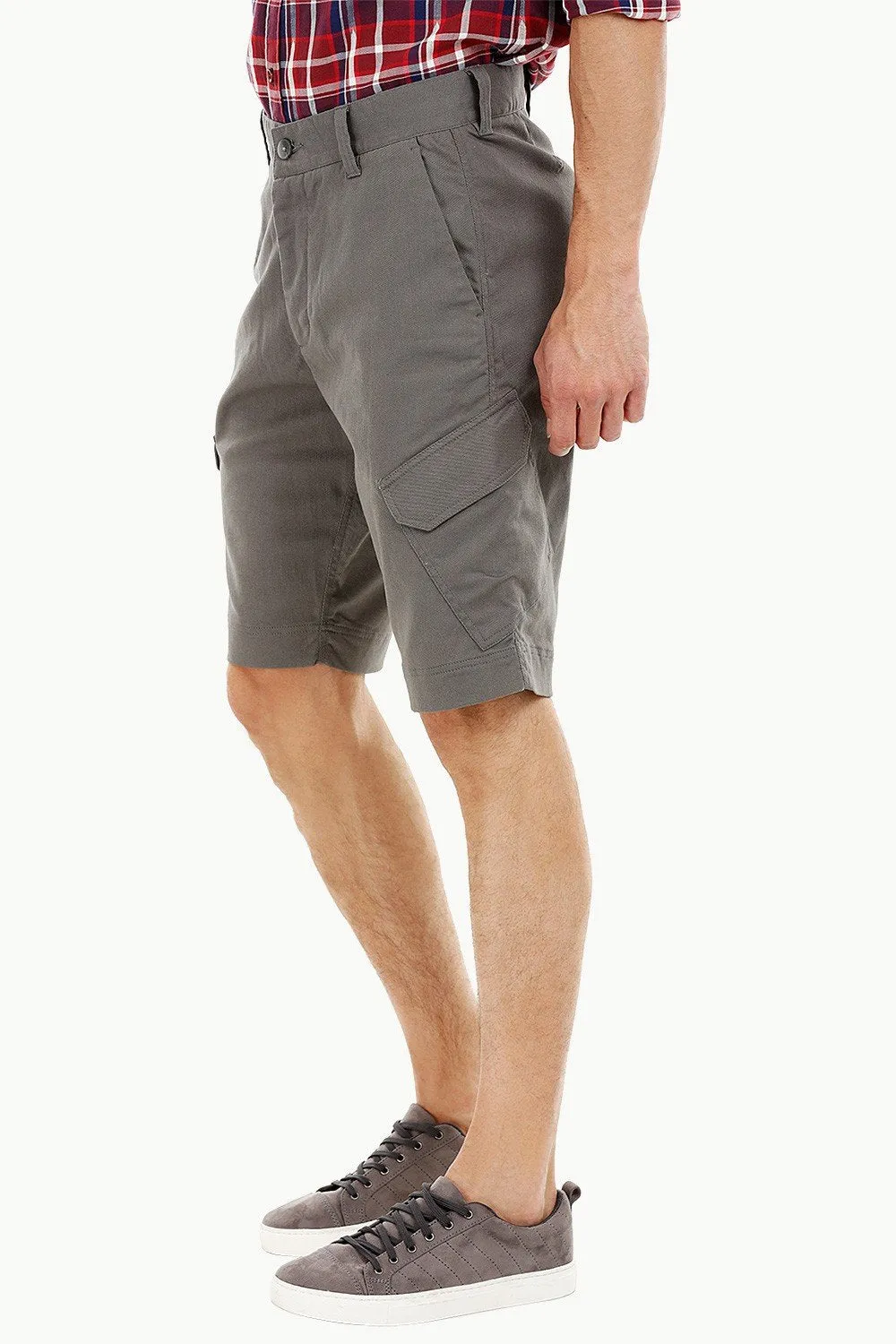 Mens Slate Grey Cargo Summer Shorts