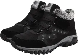 Men's Work Boots Soft Toe Hiking Sneakers Comfortable Warm Safety Shoes for Women Winter Wide Outdoor Shoes Slip on Loafers Hike Grounded Footwear