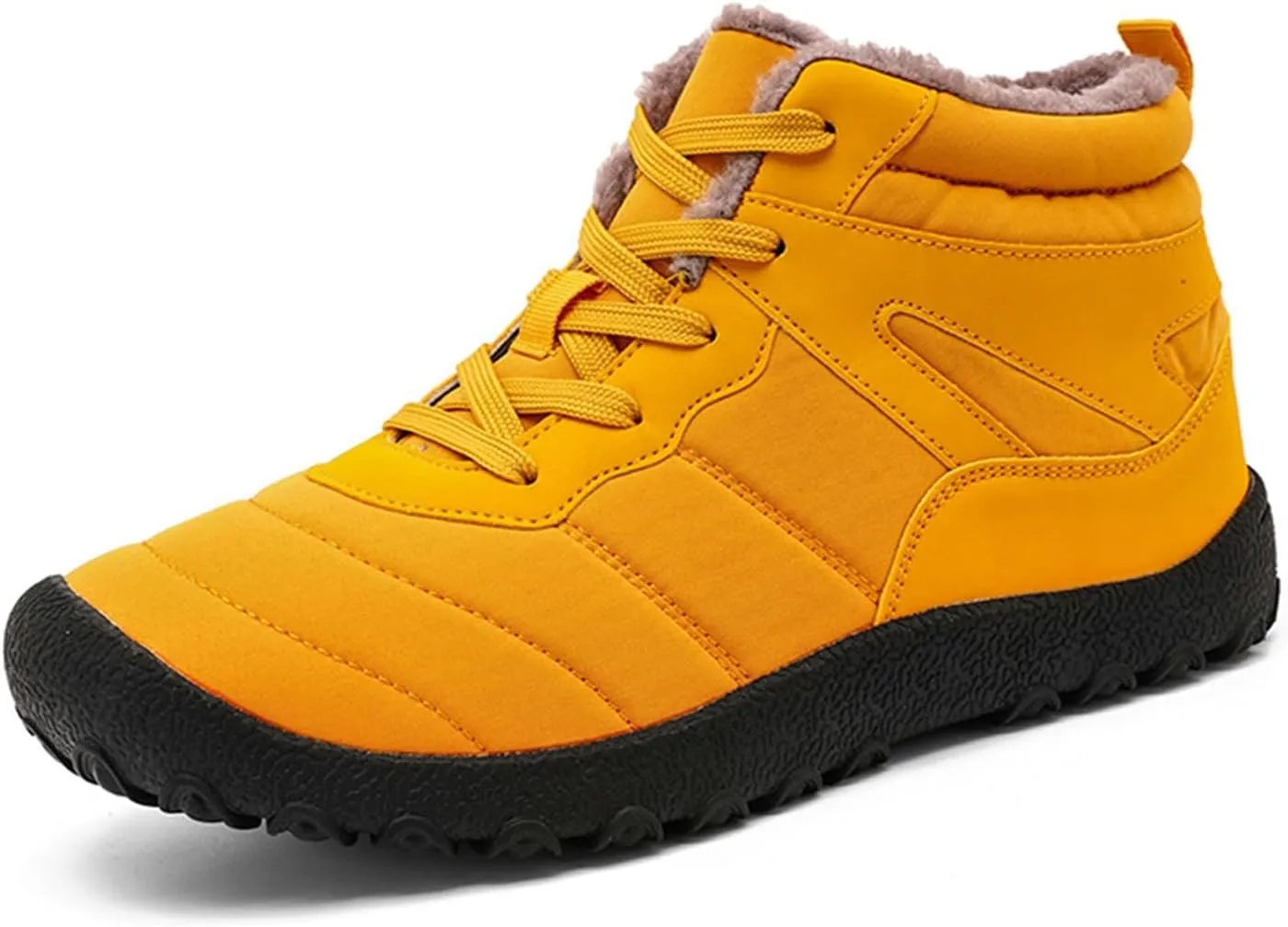 Men's Work Boots Steel Toe Hiking Sneakers Fur Lined Ankle Boot Women's Safety Toe Shoes Steel Toe Work Botas Soft Toe Non Slip Rubber Sole Hike Grounded Footwear
