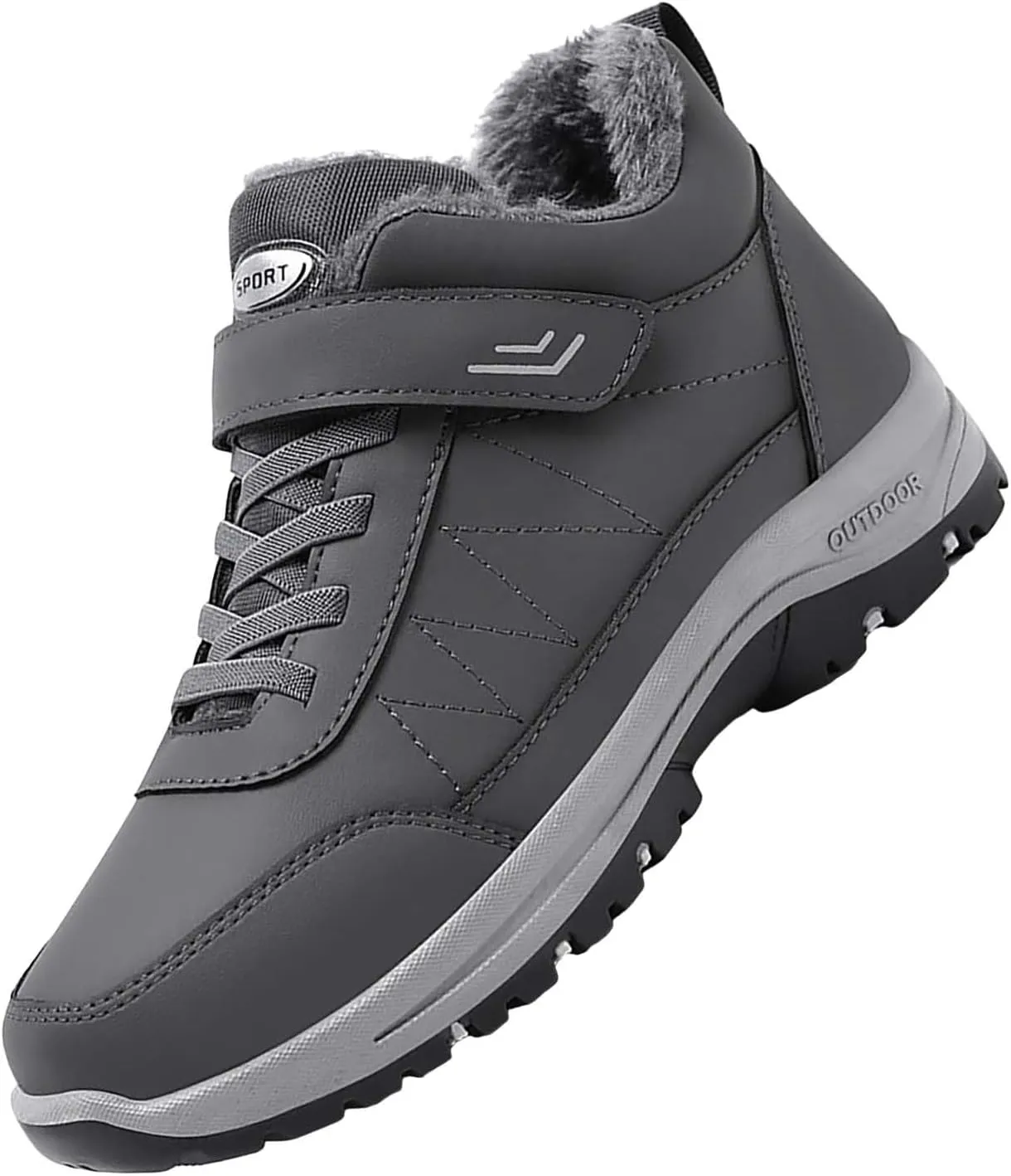 Men's Work Boots with Zipper Hiking Sneakers Ankle Ladies Women's Safety Toe Shoes Composite Toe Platform Shoes Slip Resistant Safety Hike Grounded Footwear