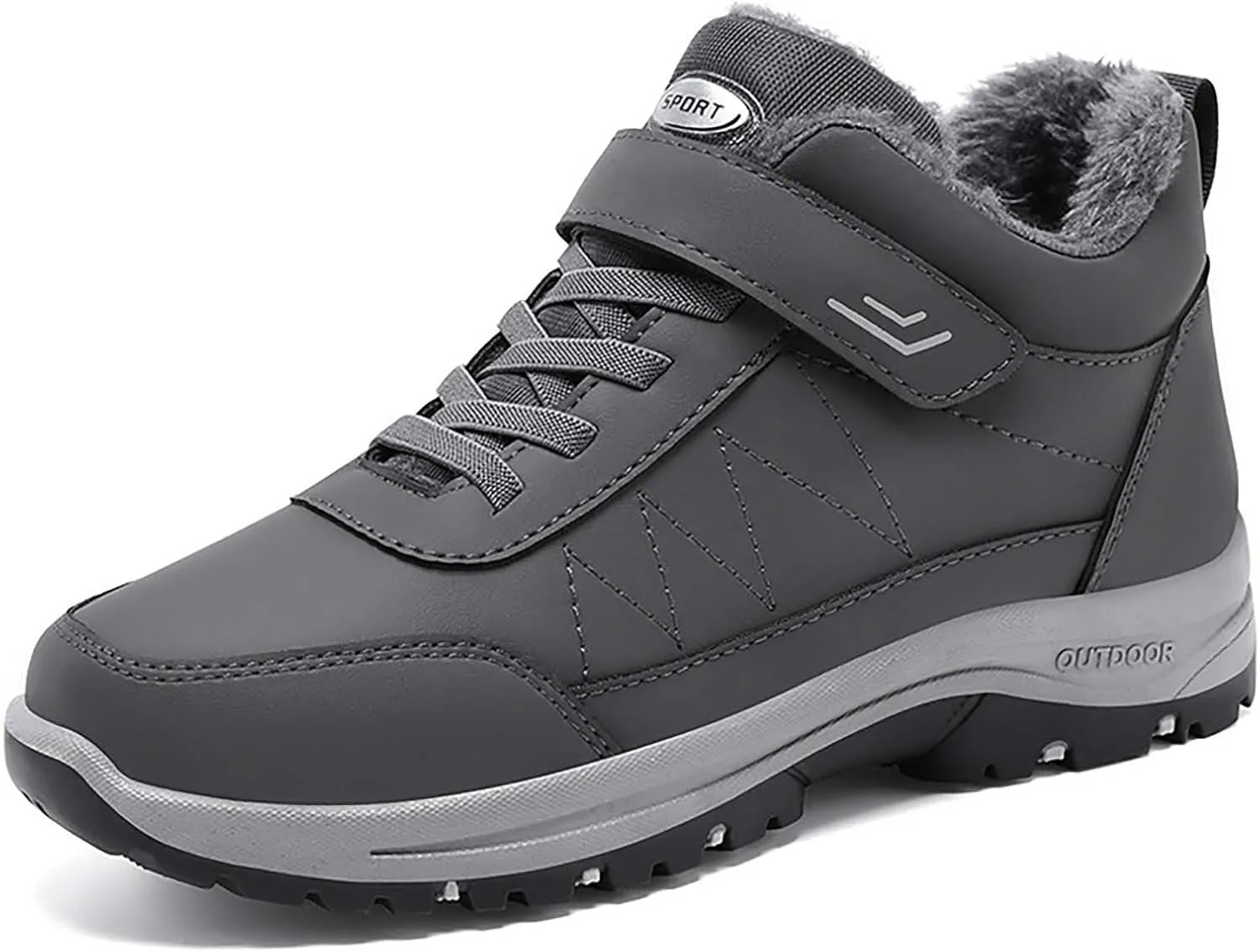 Men's Work Boots with Zipper Hiking Sneakers Ankle Ladies Women's Safety Toe Shoes Composite Toe Platform Shoes Slip Resistant Safety Hike Grounded Footwear