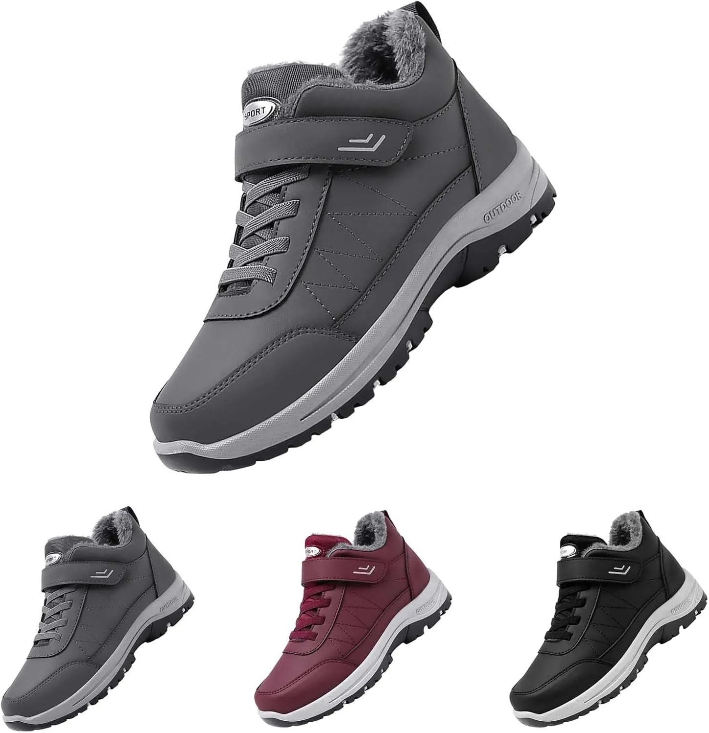 Men's Work Boots with Zipper Hiking Sneakers Ankle Ladies Women's Safety Toe Shoes Composite Toe Platform Shoes Slip Resistant Safety Hike Grounded Footwear