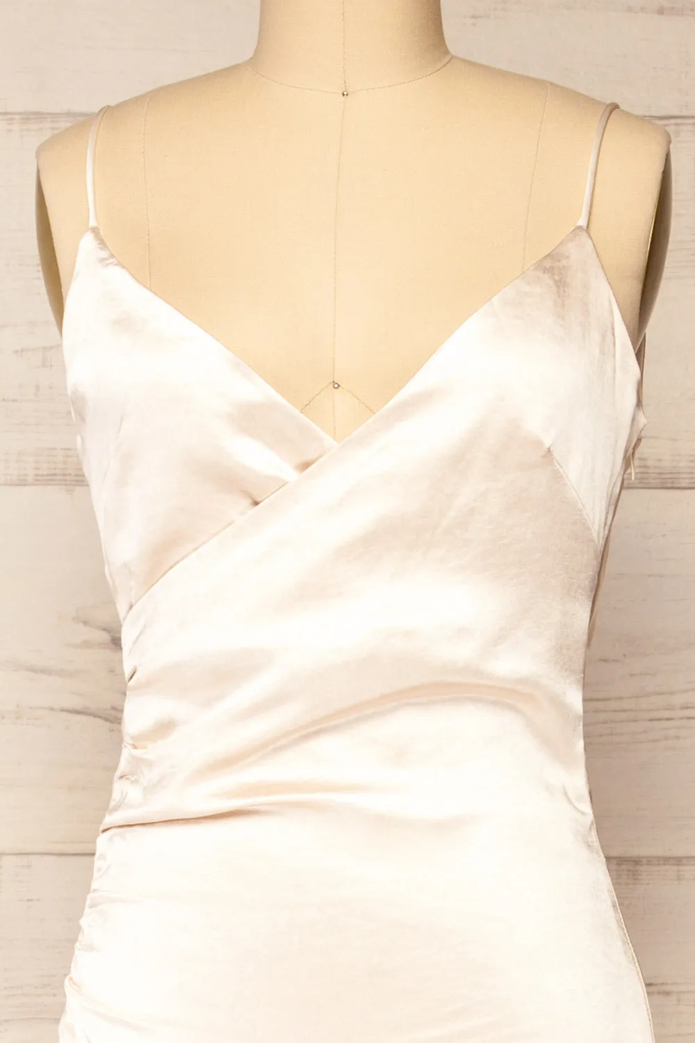 Mychkine | Champagne Midi Dress w/ Slit