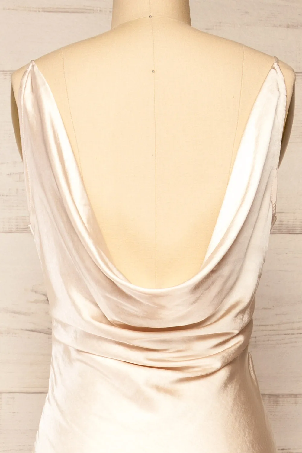 Mychkine | Champagne Midi Dress w/ Slit