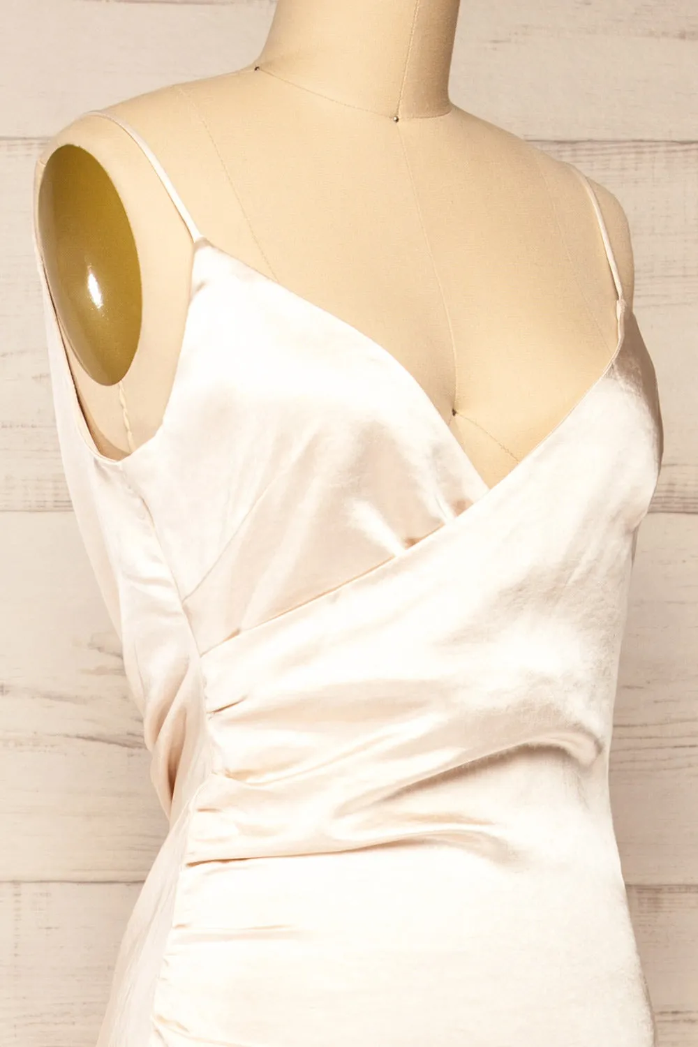 Mychkine | Champagne Midi Dress w/ Slit